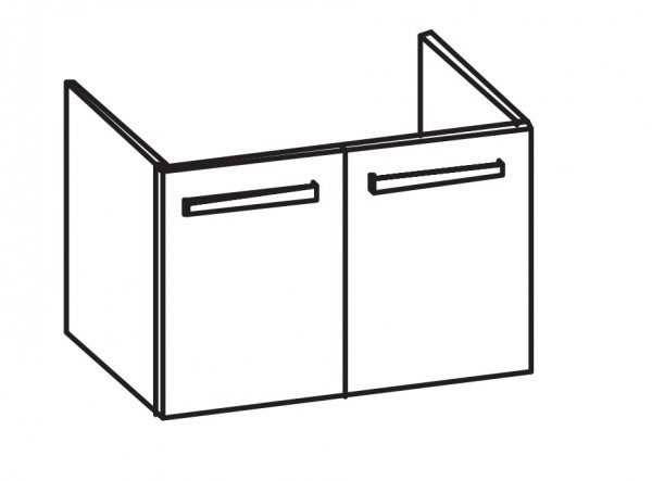 Artiqua 413 Waschtischunterschrank für Acanto Slim 500641 Eiche Ribbeck quer NB, 413-WU2T-K177-7187-