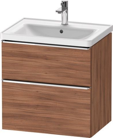 Duravit D-Neo Waschtischunterbau wandhängend Nussbaum Matt 634x452x625 mm - DE4354010790000