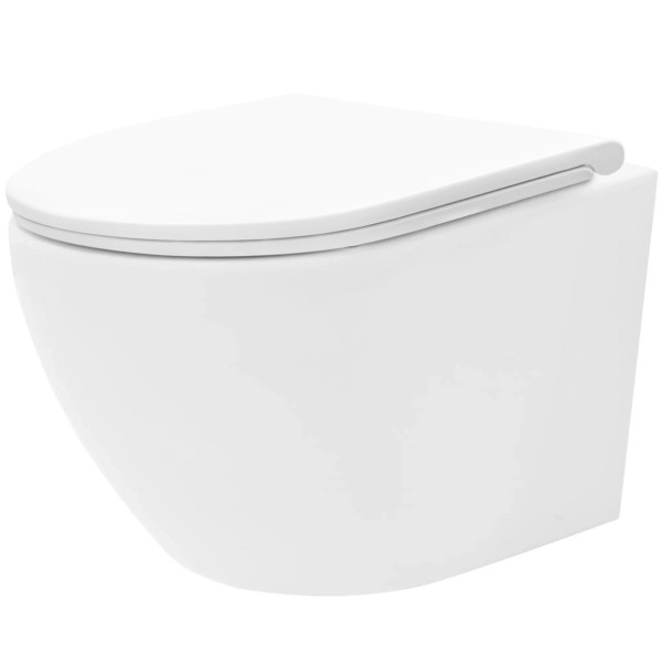 Neuesbad Wand-WC Set spülrandlos (rimless) Carlo Mini Tornado Flat Pro
