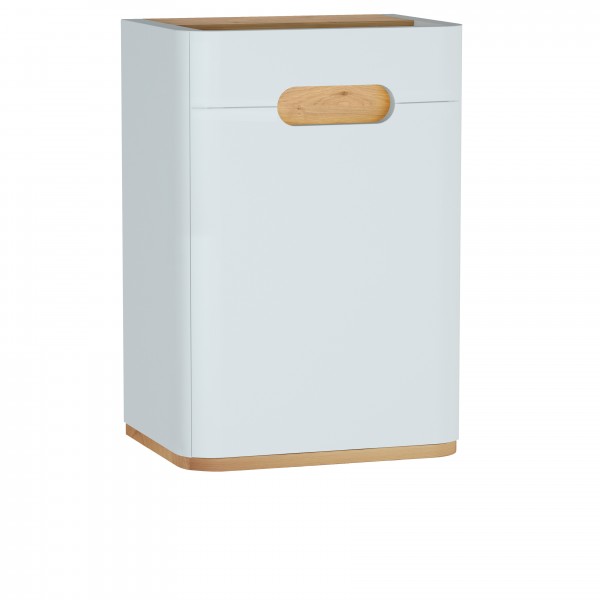 Vitra Sento Halbhochschrank, Türanschlag links, Weiß Matt, 60882