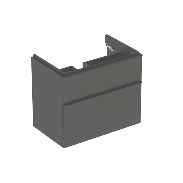 Geberit Smyle Square Unterschrank für Waschtisch, m. 2 Schubladen 73,4x61,7x47cm, lava, 500353JK1