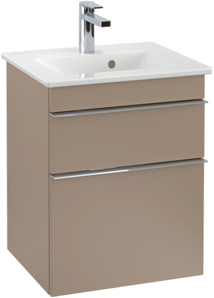 Villeroy & Boch Waschtischunterschrank Venticello 466x590x425 mm 2 Ausz. Waschbecken mittig Taupe