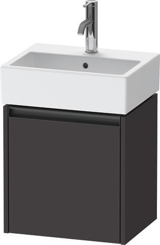 Duravit Ketho.2 Waschtischunterbau wandhängend Graphit Supermatt 434x338x440 mm - K25070R80800000