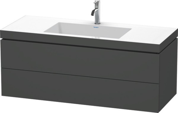 Duravit L-Cube c-bonded Set wandhängend Graphit Matt 1200x480x500 mm - LC6929O4949