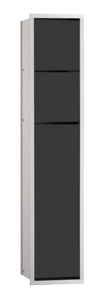 Emco asis WC-Modul (150), Unterputz, 809mm, ohne Einbau-Rahmen,alu/schwarz, 975027550