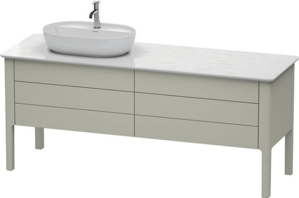 Duravit Luv Konsolenwaschtischunterbau bodenstehend Taupe Seidenmatt 1733x570x743 mm - LU9568L6060