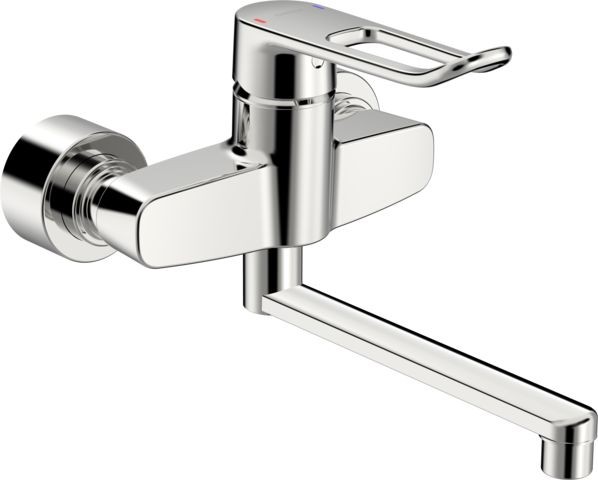 Hansa Waschtischarmatur HANSACLINICA 0153 Bügelh Bed.he. lang Ausld. 277 mm DN15 chr