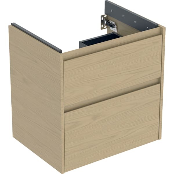 Geberit Renova Plan Unterschrank für Waschtisch, mit zwei Schubladen: 59.5x60.6x44.6cm, 504027PS1