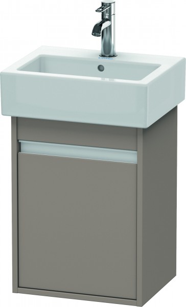 Duravit Ketho Waschtischunterbau wandhängend Basalt Matt 400x320x550 mm - KT6630L4343