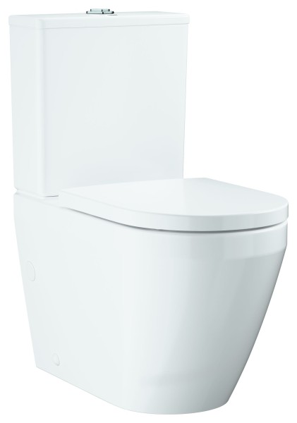 GROHE Stand-WC Kombination Set Euro Keramik 102513 mit WC-Sitz Soft Close alpinweiß, 102513SH00