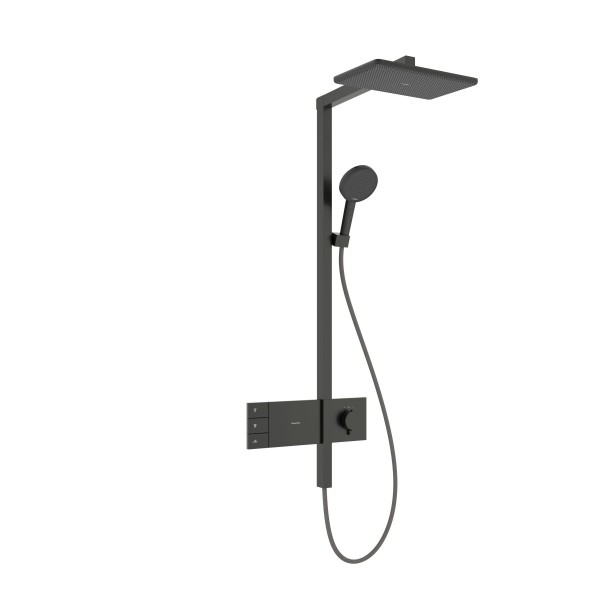 Hansgrohe Showerpipe Raindance Alive Q 210/340 2jet mit Thermostat brushed black chrome , 24590340