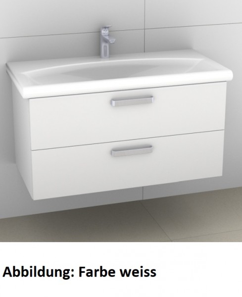 Artiqua 412 Waschtischunterschrank für Daylight K0728, Oxid Hellgrau quer, 412-WU2L-I02-7183-721