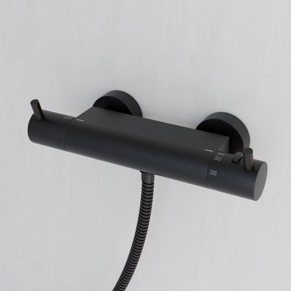 Steinberg Serie 100 Brausethermostat Aufputz, matt black, 100 3200 S