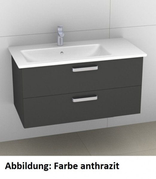 Artiqua 414 Waschtischunterschrank für Venticello 4134R1 Oxid Dunkelgrau quer, 414-WU2L-V110-7184-72