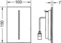 Vorschau: Tece filo Sensorblende, Vorschau: Tece filo Sensorblende, Glas weiß glzd., 9242064