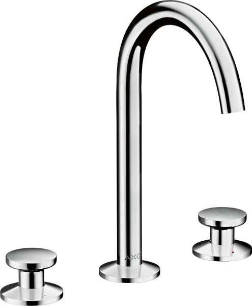 Hansgrohe 3-Loch Waschtischarmatur Select 170 Axor One m.Push-Open Ablaufgarnitur chr., 48070000