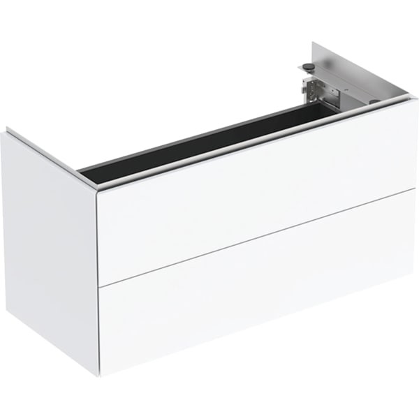 Geberit ONE Unterschrank für Waschtisch m. 2 Schubladen, 89,4x46,5x39,6cm, weiß, 500385011