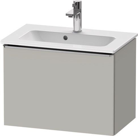 Duravit D-Neo Waschtischunterbau wandhängend Betongrau Matt 610x372x440 mm - DE4268070070000
