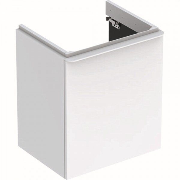 Geberit Smyle Square Unterschrank für Waschtisch, m. 1 Tür re 53,6x61,7x43,3cm, weiß, 500365001