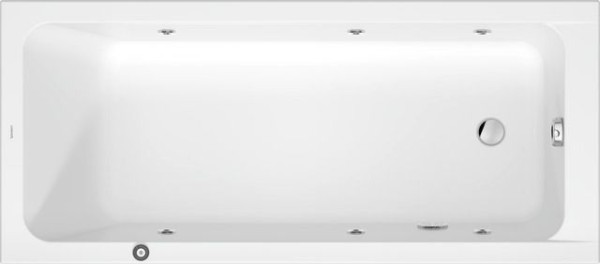 Duravit D-Code Whirlwanne 1700x750mm, Einbau