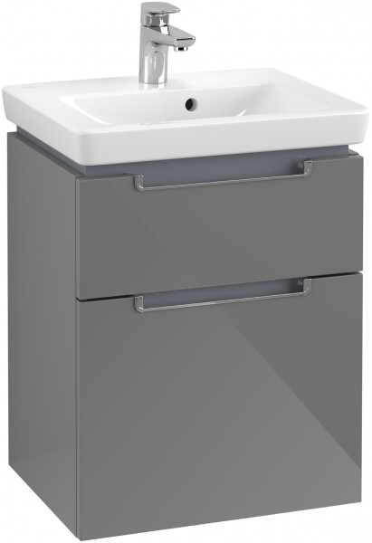 Villeroy & Boch Waschtischunterschrank Subway 2.0 A907 485x590x380mm Griff chromfarbig glänzend Glos