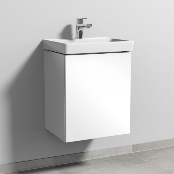Sanipa 3way Waschtischunterbau zu Villeroy & Boch Avento Waschtisch mit 1 Tür, Weiß-Glanz