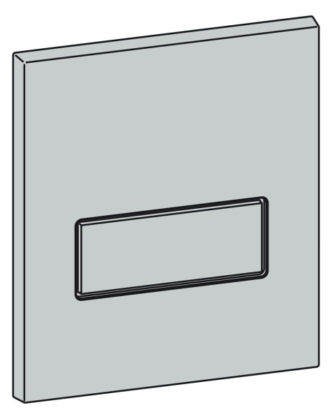 Mepa Frontplatte Urinal-Druck-, spüler MEPAorbit, chrom-matt, 590255