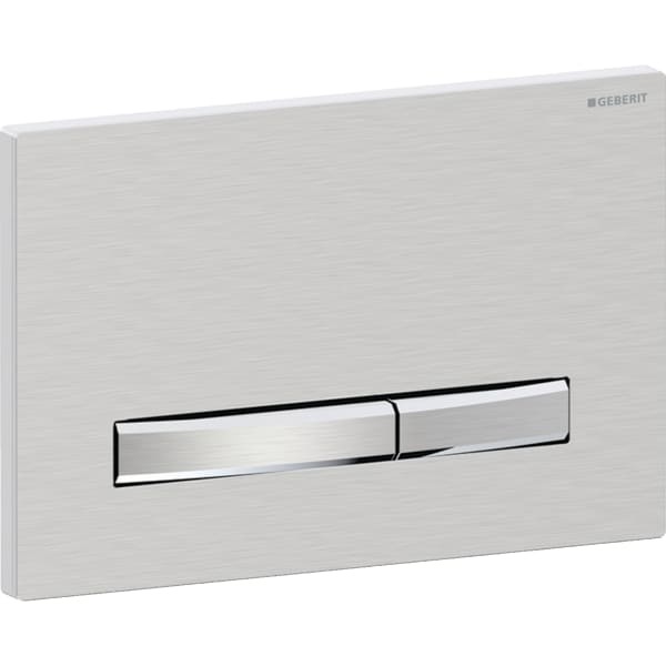 Geberit Geberit Betätigungsplatte Sigma50 für 2-Mengen-Spülung Chrom gebürstet, 115788GH2