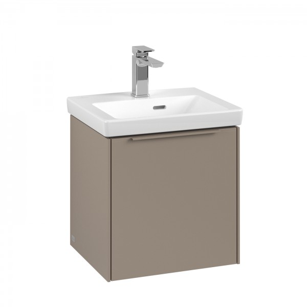 Villeroy & Boch Subway 3.0 Waschbeckenunterschrank, 1 Tür, 423 x 432 x 361,5 mm, Taupe / Taupe