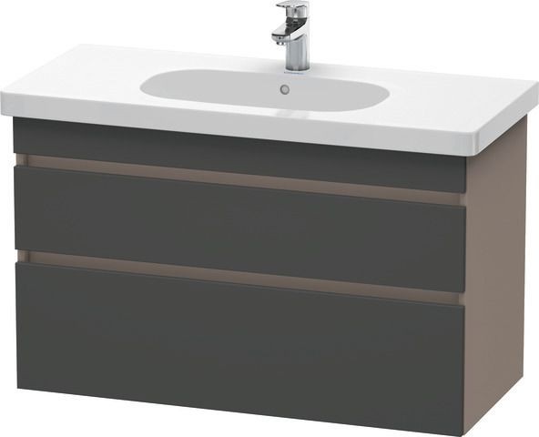 Duravit DuraStyle Waschtischunterbau wandhängend Graphit & Basalt Matt 1000x453x610 mm - DS648504943