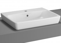 VitrA Metropole VitrA Metropole Aufsatzwaschtisch, B: 600, T: 460 mm, weiß ohne VitrAclean, mit Überlauf 5662B003-09