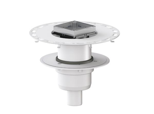 DALLMER Bodenablauf TistoStone senkrecht VN 10, DN 50, 100 x 100 mm, 516305