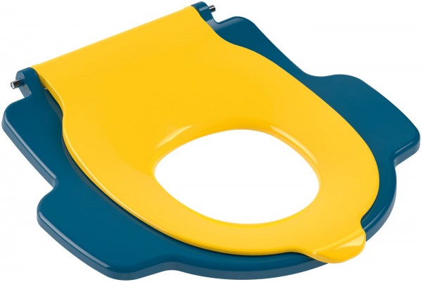 Villeroy & Boch Kinder WC-Sitz O.novo Kids 8M11 406x406x59mm Sunshine Yellow/Ocean Blue, 8M11619B