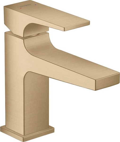 Hansgrohe Waschtischmischer 100 Metropol Brushed Bronze kurzer Auslauf mit Push-Open Ablaufg., 32500