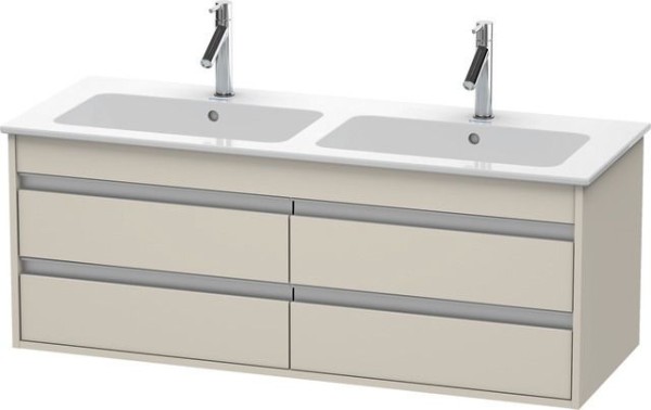 Duravit Ketho Waschtischunterbau wandhängend Taupe Matt 1270x475x480 mm - KT643309191