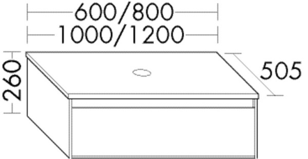 Burgbad Waschtischunterschrank rc40 Schilf Ultramatt/Lichtgrau Matt, SGAY120F5759A0126