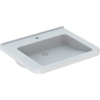 Preview: Geberit Waschtisch Preview: Geberit Waschtisch Dejuna, B: 650, T: 550 mm, 128667600, weiss mit Keratect