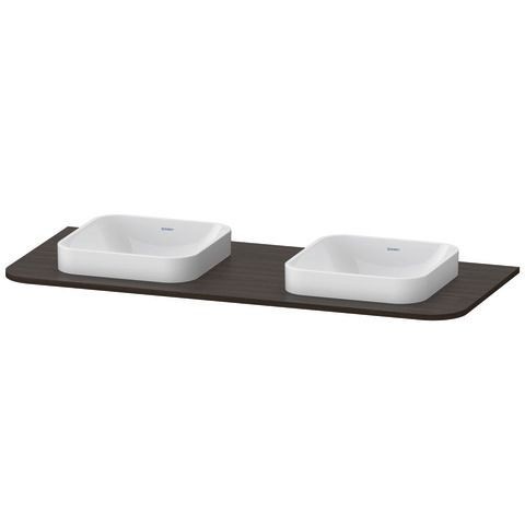 Duravit Happy D.2 Plus Konsole Nussbaum gebürstet Matt 1300x550x16 mm - HP032KB6969