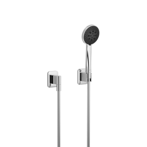 Dornbracht Schlauchbrausegarnitur mit Einzelrosetten LISSE 27803845 Chrom(DF red.)