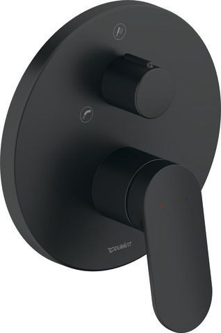 Duravit Wave Einhebel-Wannenmischer Unterputz Schwarz Matt 170x92x193 mm - WA5210012046