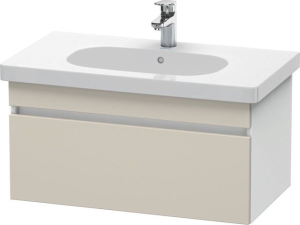 Duravit DuraStyle Waschtischunterbau wandhängend Taupe & Weiß Matt 800x453x398 mm - DS638409118