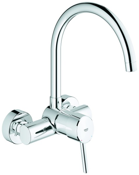 GROHE EH-SPT-Batterie Concetto 32667 Wandmontage chrom