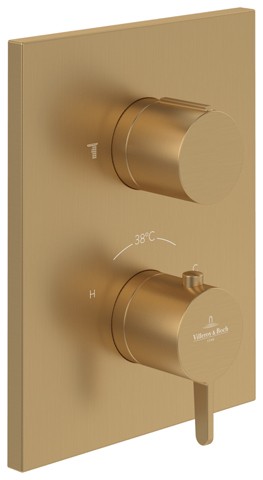 Villeroy & Boch Unterputz-Thermostat 2-Mengereg Conum 150x190x124mm Brushed Gold