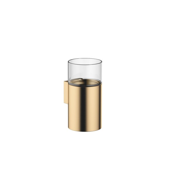 Dornbracht Glashalter , Wandmodell SERIENNEUTRAL 83400979 Messing gebürstet (23kt Gold)