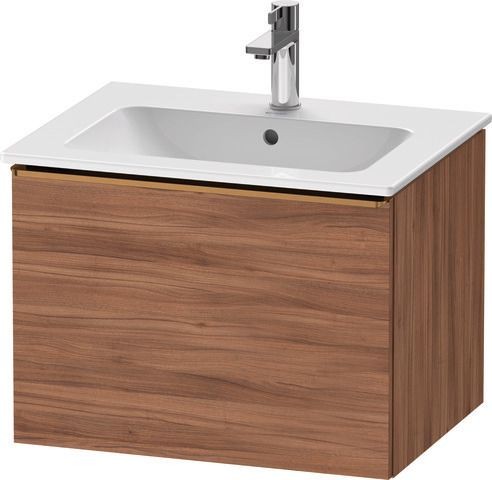 Duravit D-Neo Waschtischunterbau wandhängend Nussbaum Matt 610x462x440 mm - DE4261004790000