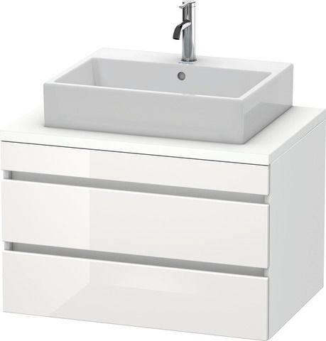 Duravit DuraStyle Konsolenwaschtischunterbau wandhängend Weiß Hochglanz & Matt 800x548x512 mm - DS53