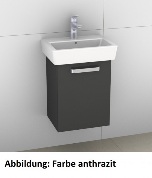 Artiqua 413 Waschtischunterschrank für Renova Compact 276145, Weiß Hochglanz Select, 413-WUT-K125-R-