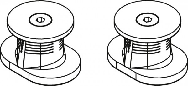 Kermi BC Schraubensatz verstellb. E70 2 Stück, 6037935