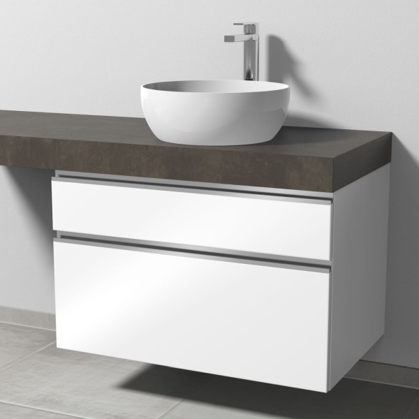 Sanipa Waschtischunterbau mit Auszügen 2morrow (L2317) 510x800x520 Weiß-Glanz, L231778