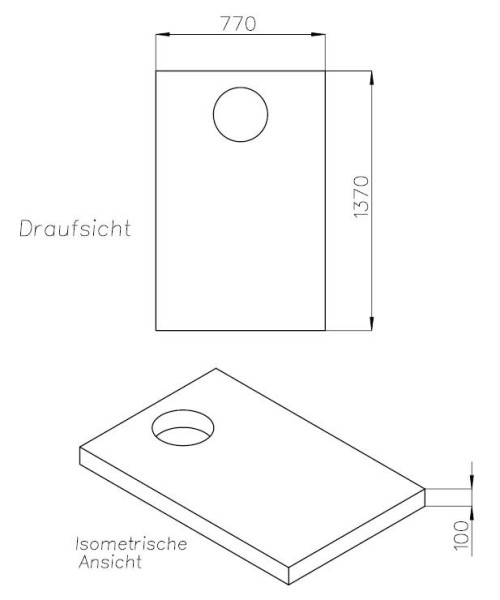 Neuesbad Wannenträger für Hoesch Muna 140x80x3